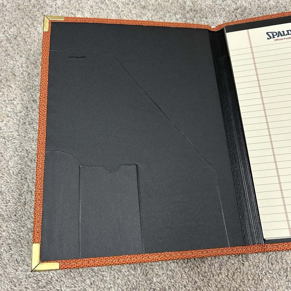 Spalding AFL American Football League Folder Portfolio Notepad Book Textured